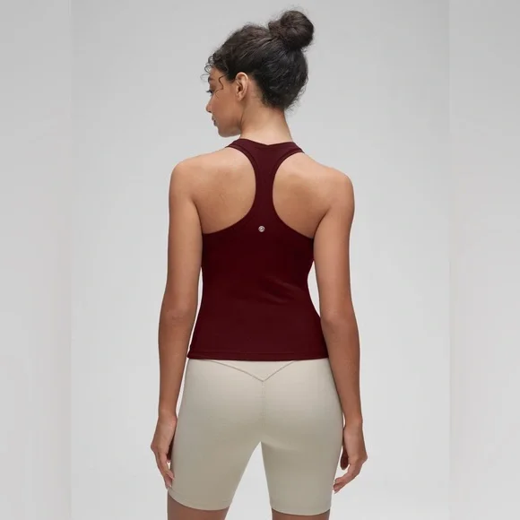 CRZ YOGA Butterluxe Racerback Waist Length Tank Deep Purple - Picture 10 of 10